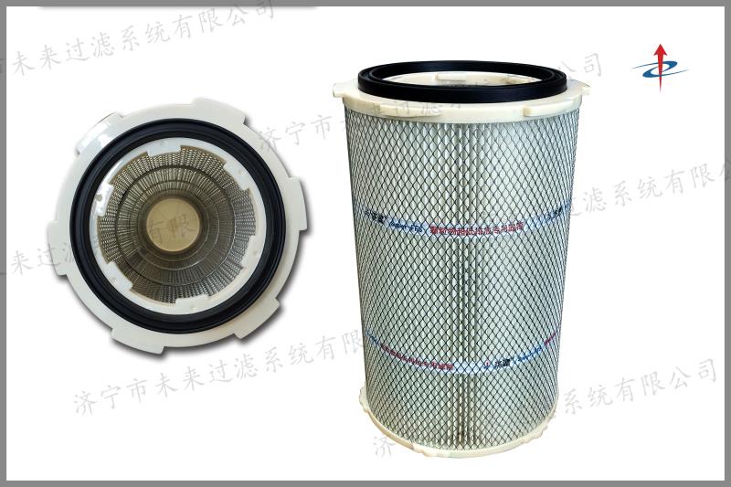 快拆式中欧中国由经过成型加工处理的滤材、支撑骨架、上下端盖、橡胶密封圈组成